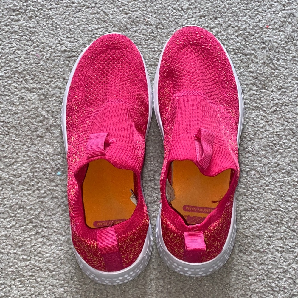 Kids Pink Slip-On Shoes